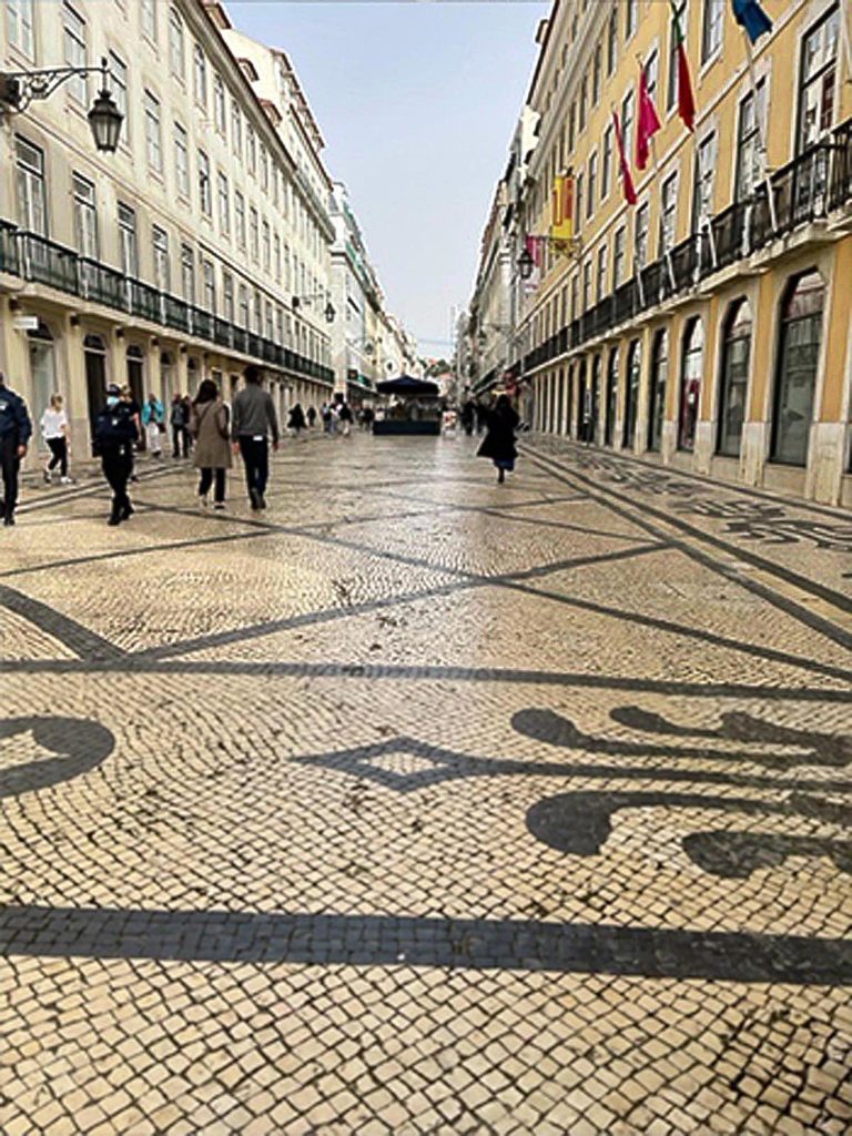 Photo of pavement in Lisbon