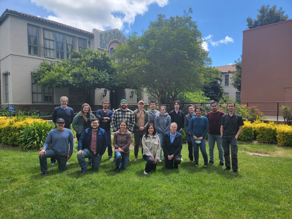 Student participants outdoors in a group photo