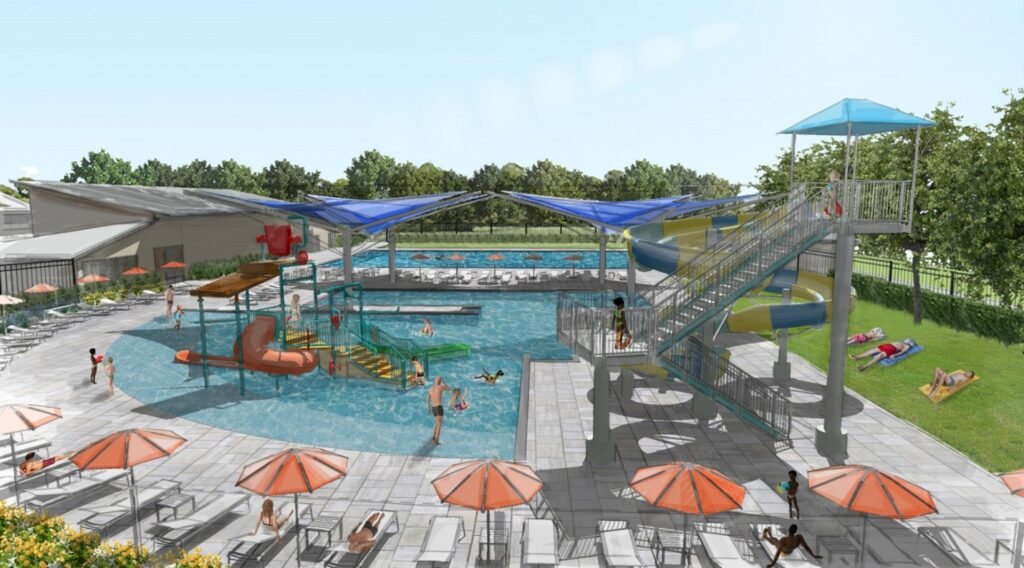 Windsor, CA master plan aquatic facility illustrated