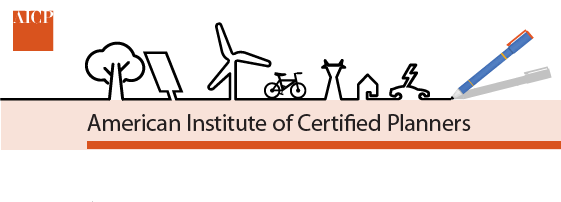 American Institute of Certified Planners logo and banner