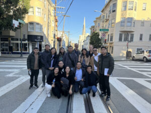 Photo of a group of architects and planners from the Royal Government of Bhutan in a training tour of the California Bay Area