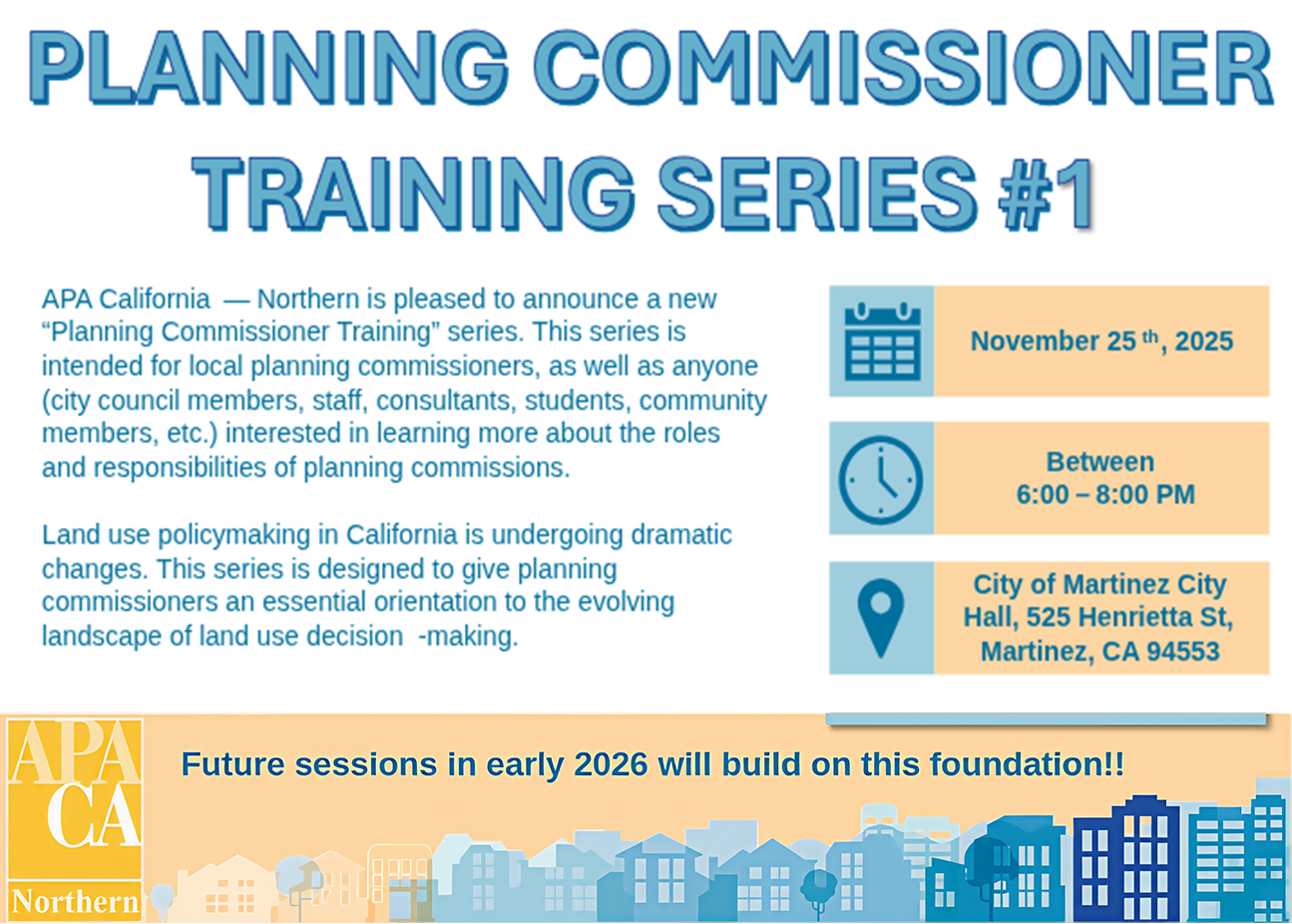 Planning Commissioner training series #1