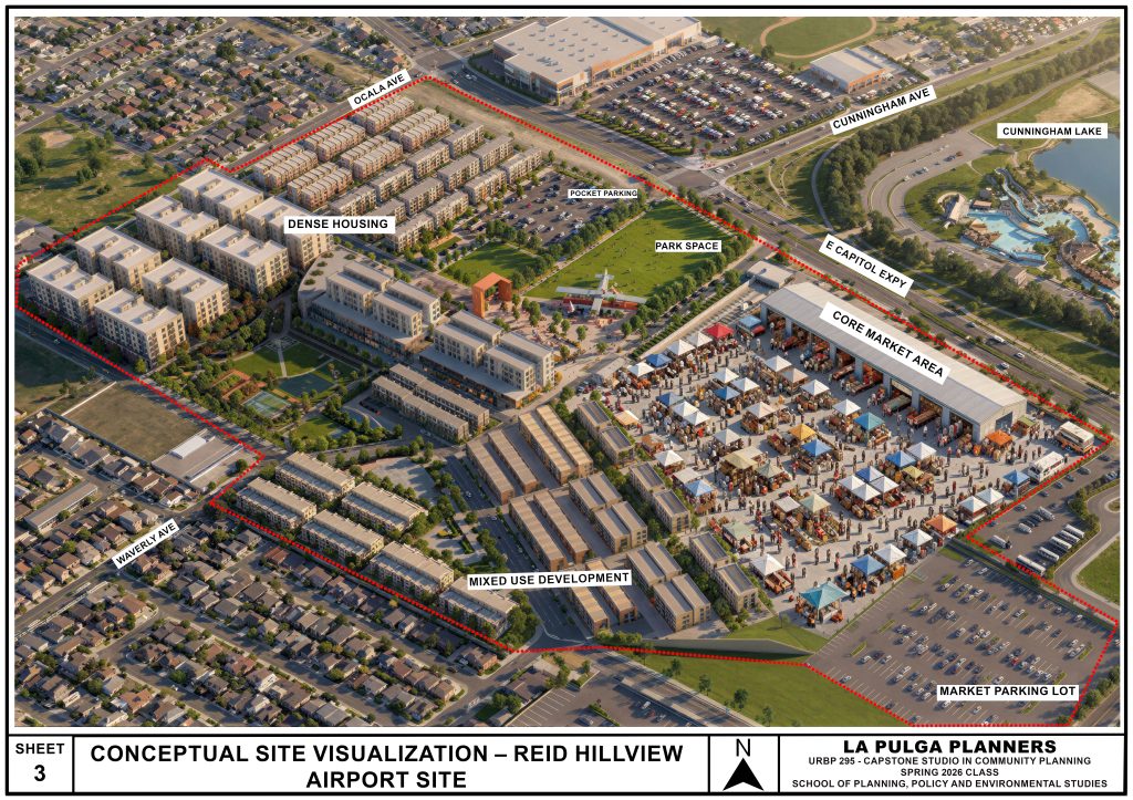 RHVRender A rendering of the potential market on the Reid Hillview Airport site.