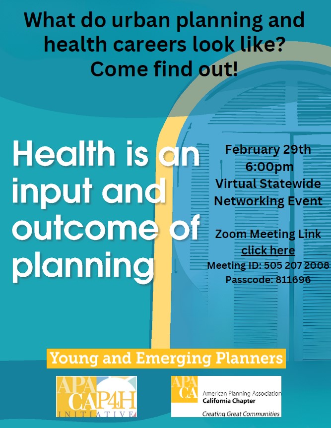 Health and Planning Virtual Statewide Networking Event